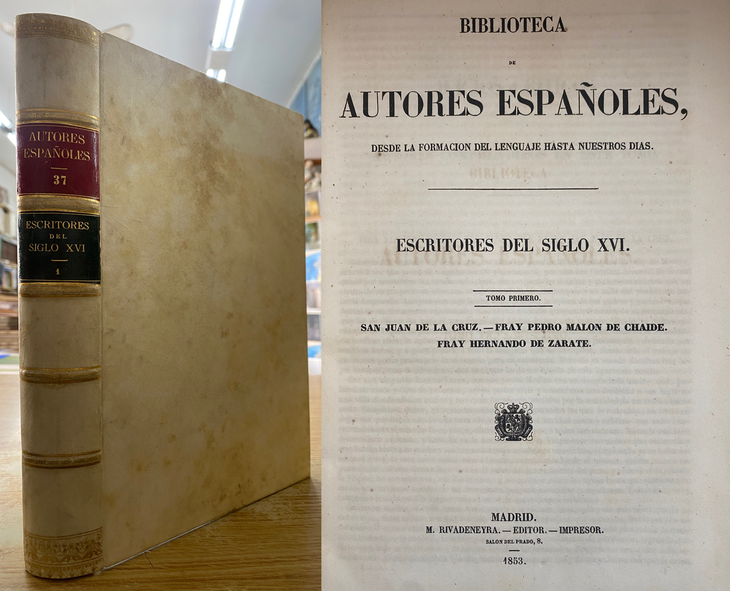 ESCRITORES DEL SIGLO XVI, TOMO 1. AUTORES ESPAÑOLES 37
