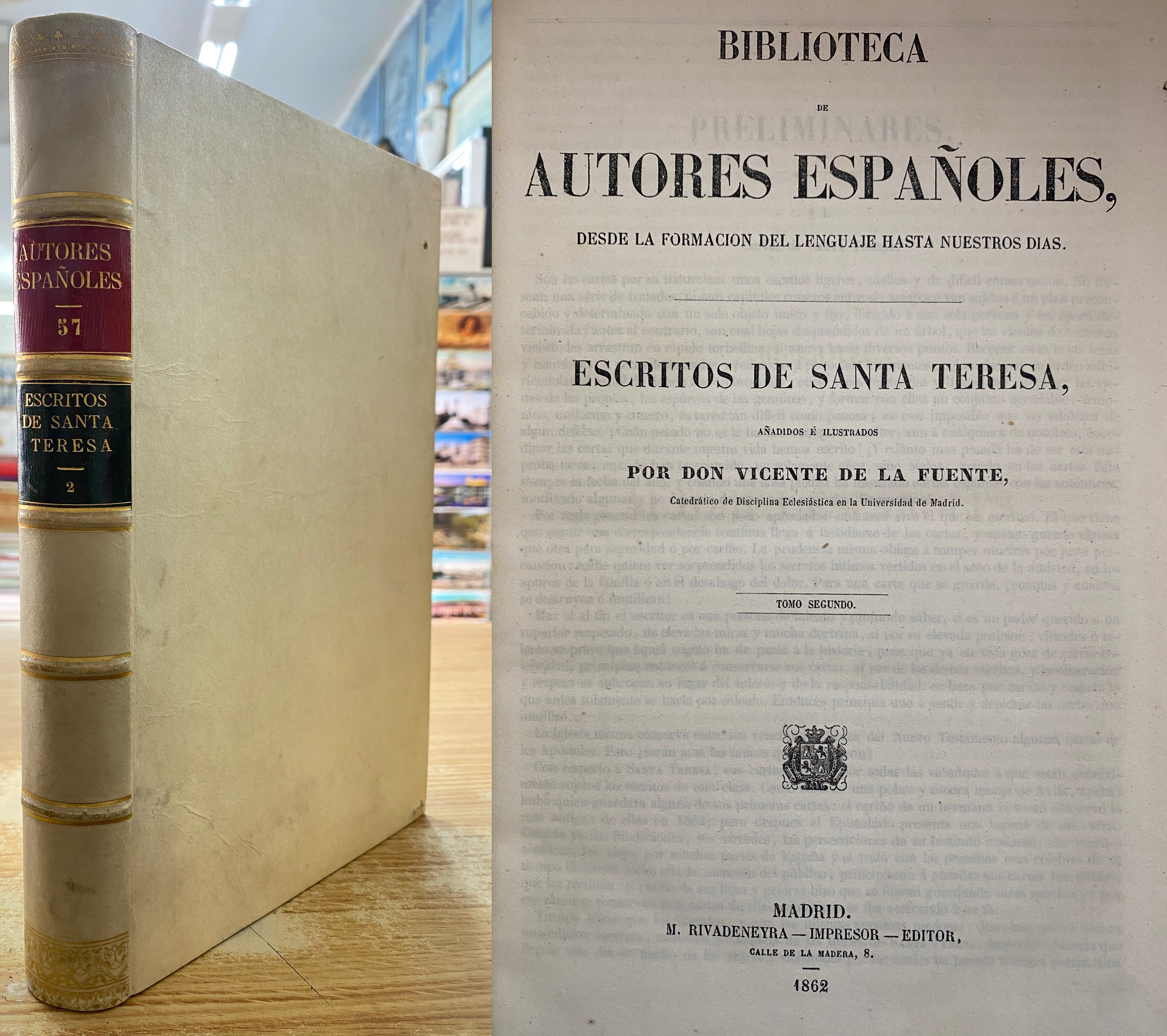 ESCRITOS DE SANTA TERESA, TOMO 2. AUTORES ESPAÑOLES 57