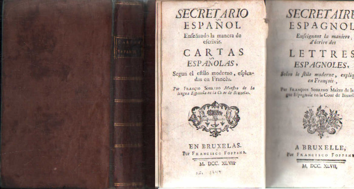 SECRETARIO ESPAÑOL ENSEÑANDO LA MANERA DE ESCRIBIR CARTAS ESPAÑOLAS