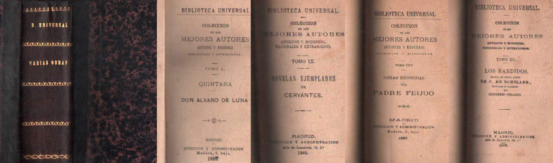 COL. DE LOS MEJORES AUTORES: VARIAS OBRAS (LEER DESCRIPCIÓN)