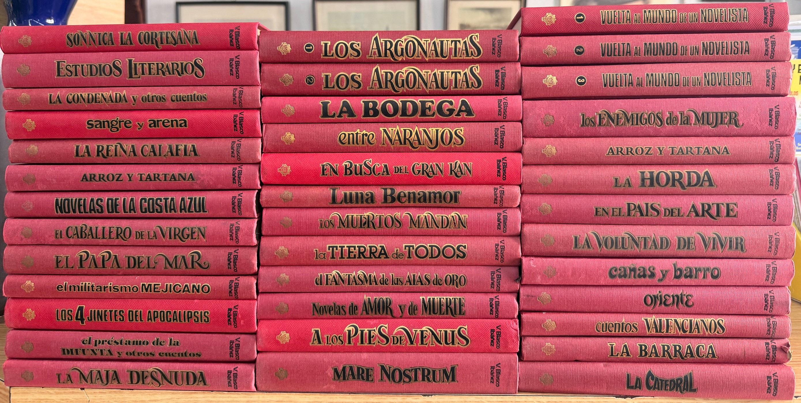 OBRAS DE V. BLASCO IBAÑEZ (35 OBRAS EN 38 TOMOS)