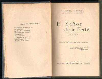 EL SEÑOR DE LA FERTE. NOVELA
