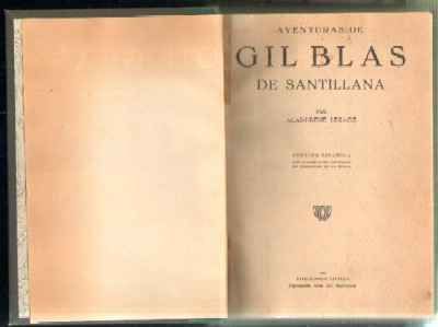 AVENTURAS DE GIL BLAS DE SANTILLANA