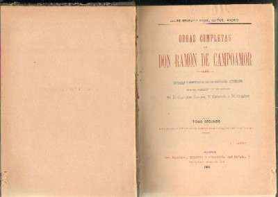 OBRAS COMPLETAS DE DON RAMON DE CAMPOAMOR. TOMO II
