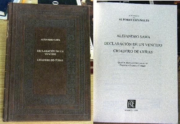 DECLARACION DE UN VENCIDO - CRIADERO DE CURAS.