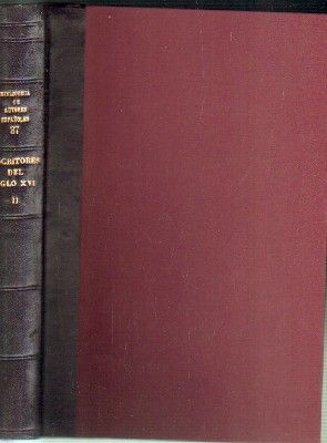BIBLIOTECA DE AUTORES ESPAÑOLES.Nº 37. OBRAS ESCRITORES DEL SIGLO XVI. FRAY LUIS DE LEON.TOMO II.