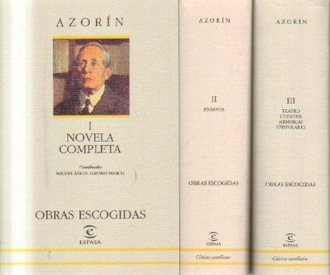 OBRAS ESCOGIDAS. TRES TOMOS.