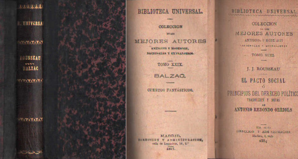 COL. DE LOS MEJORES AUTORES: EL PACTO SOCIAL - CUENTOS FANTASTICOS DE BALZAC