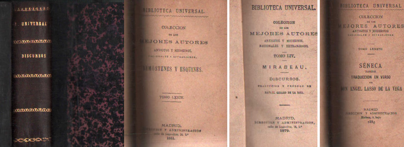 COL. DE LOS MEJORES AUTORES: DISCURSOS, MIRABEAU - TRAGEDIAS, SÉNECA - DEMOSTONES Y ESQUILES