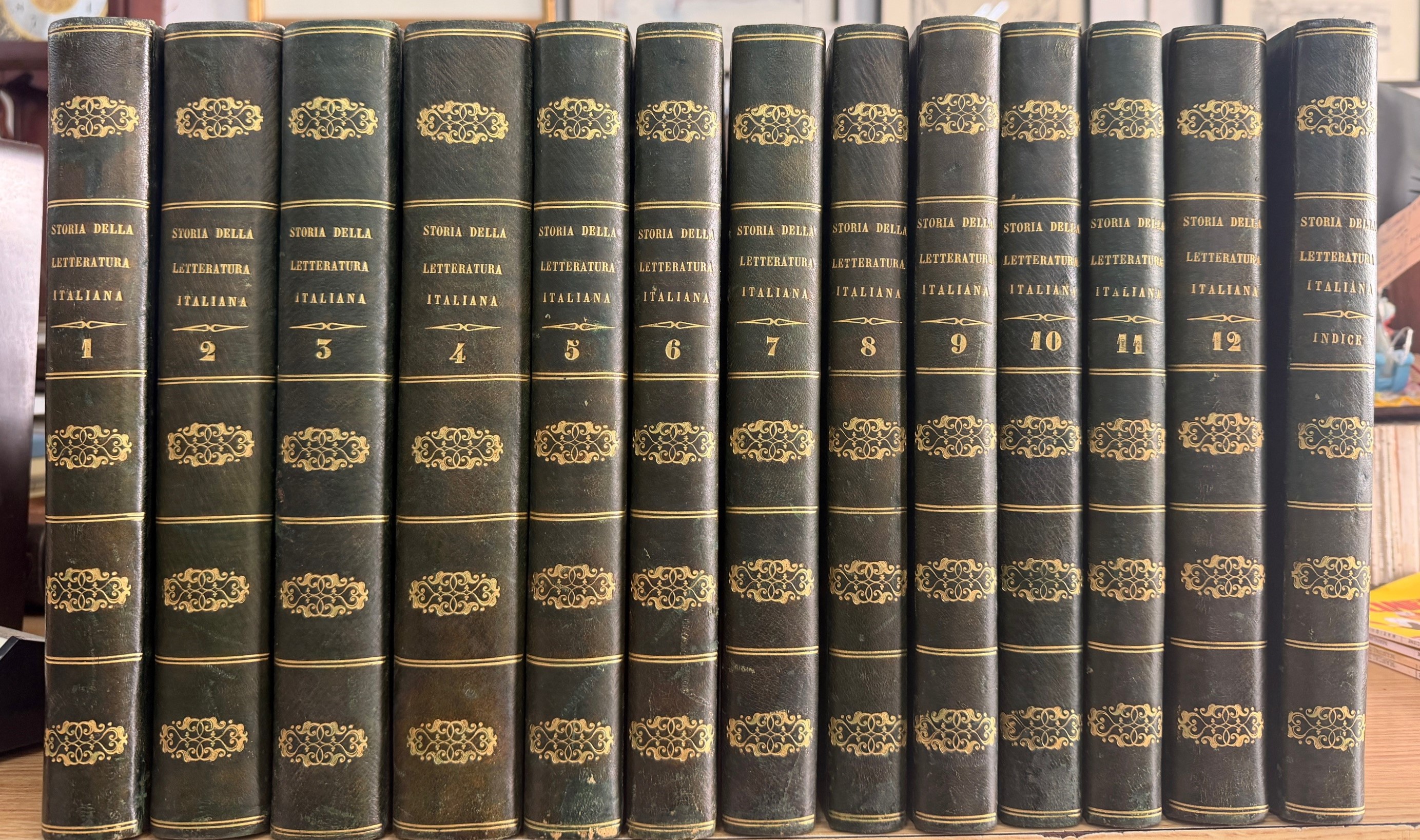 STORIA DELLA LITTERATURE ITALIANA (12 TOMOS + ÍNDICE)
