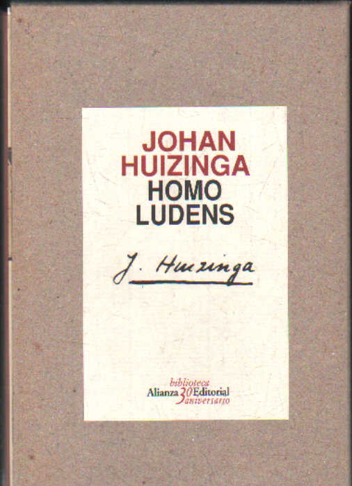 HOMO LUDENS. BIBLIOTECA ALIANZA EDITORIAL 30 ANIVERSARIO