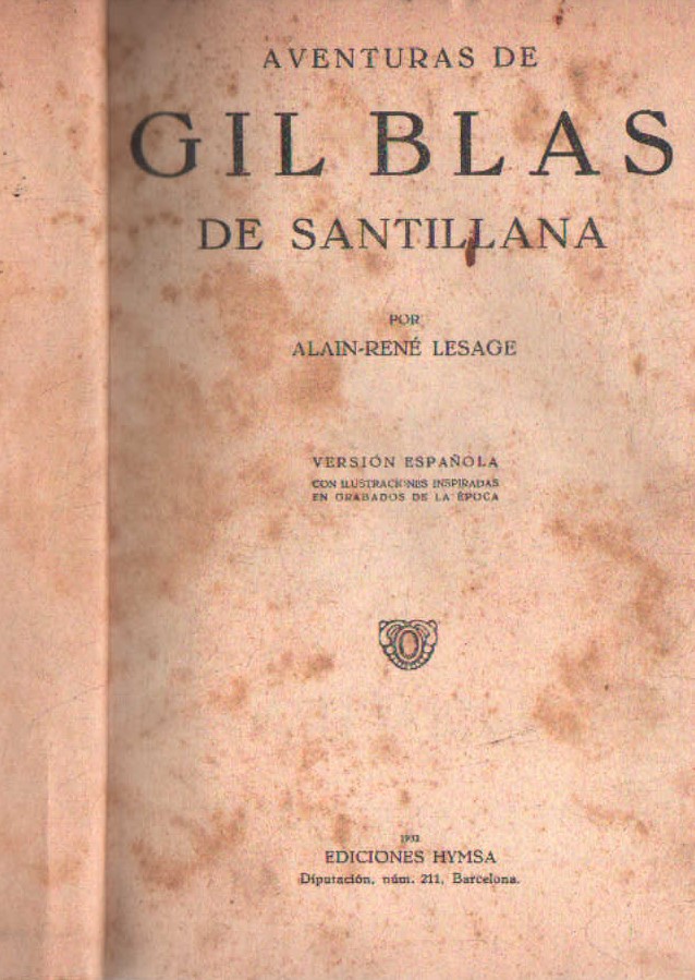 AVENTURAS DE GIL BLAS DE SANTILLANA
