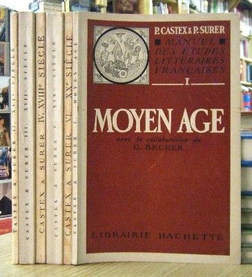 MANUEL DES ETUDES LITTERAIRES FRANCAISES. 6 VOLUMENES.