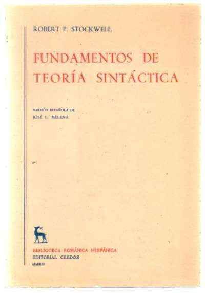 FUNDAMENTOS DE TEORIA SINTACTICA