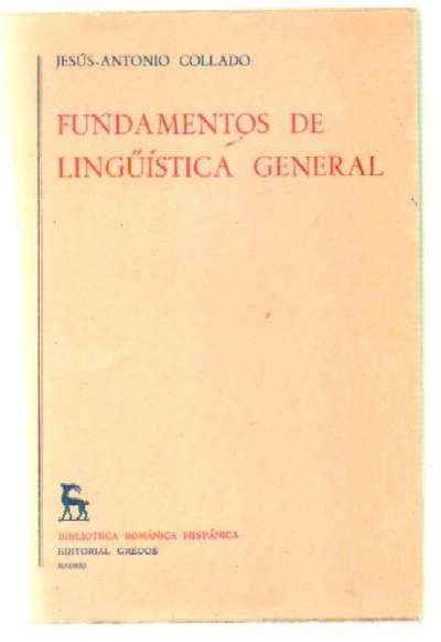 FUNDAMENTOS DE LINGÜÍSTICA GENERAL