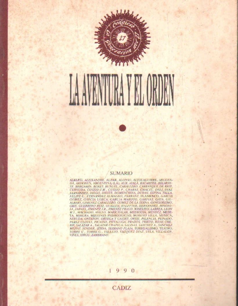 LA AVENTURA Y EL ORDEN