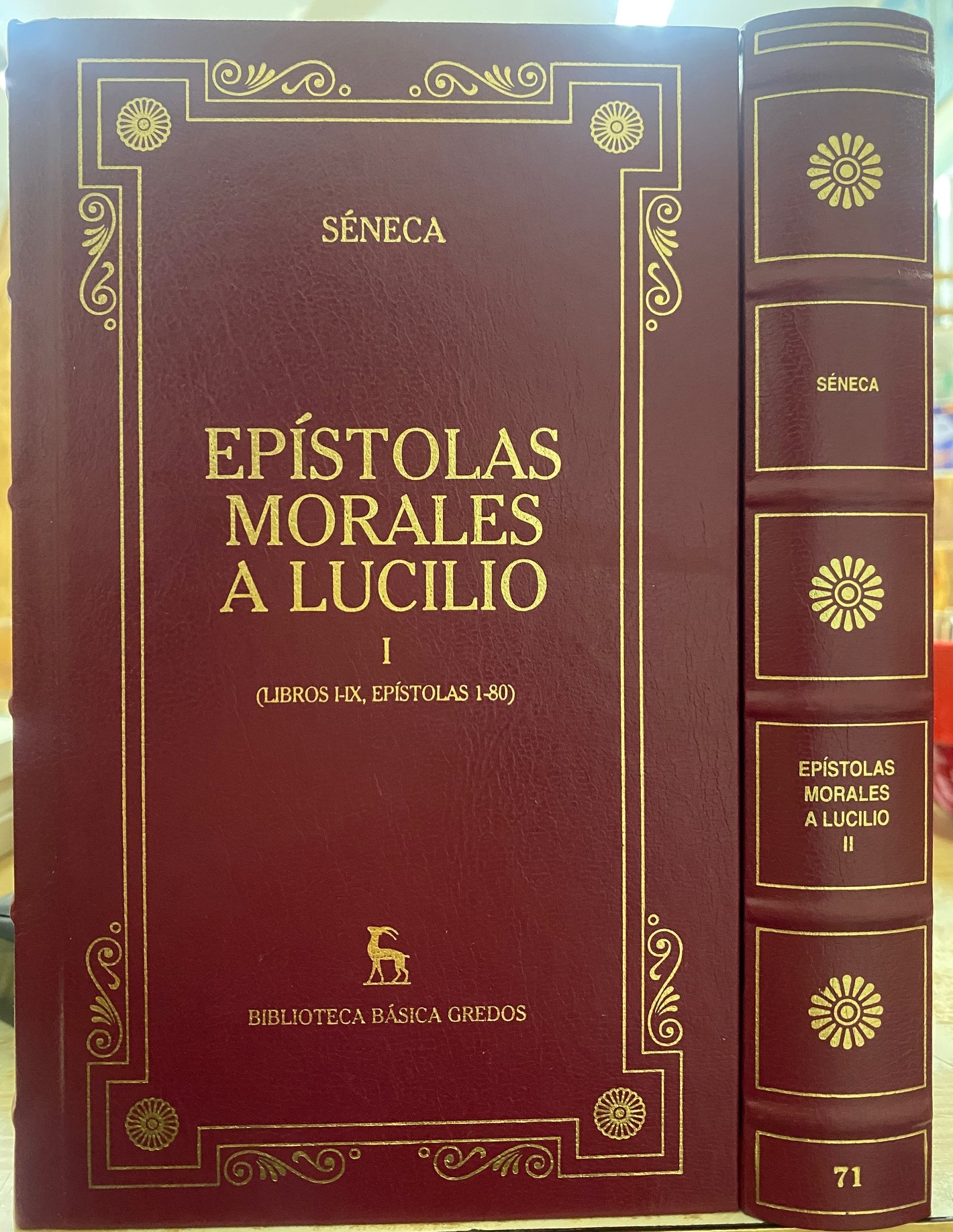BIBLIOTECA BÁSICA GREDOS: EPÍSTOLAS MORALES A LUCILIO. SÉNECA (2 TOMOS)