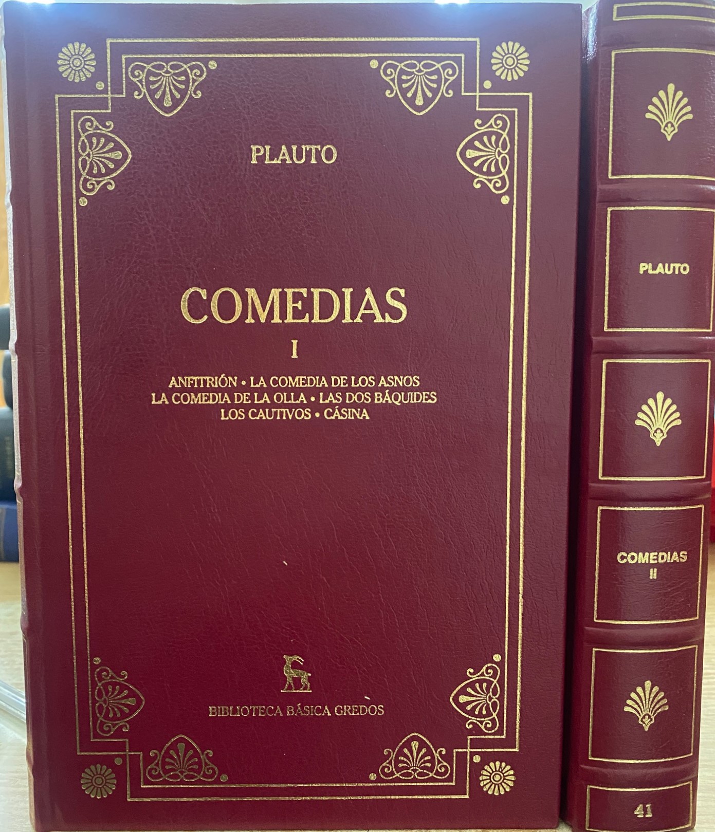 BIBLIOTECA BÁSICA GREDOS: COMEDIAS. PLAUTO (2 TOMOS)