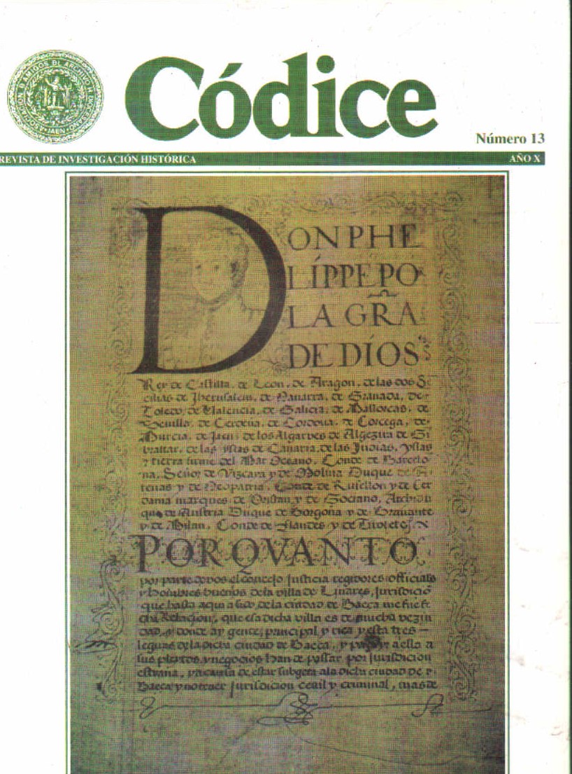 CÓDICE, REVISTA DE INVESTIGACIÓN HISTÓRICA NÚMERO 13