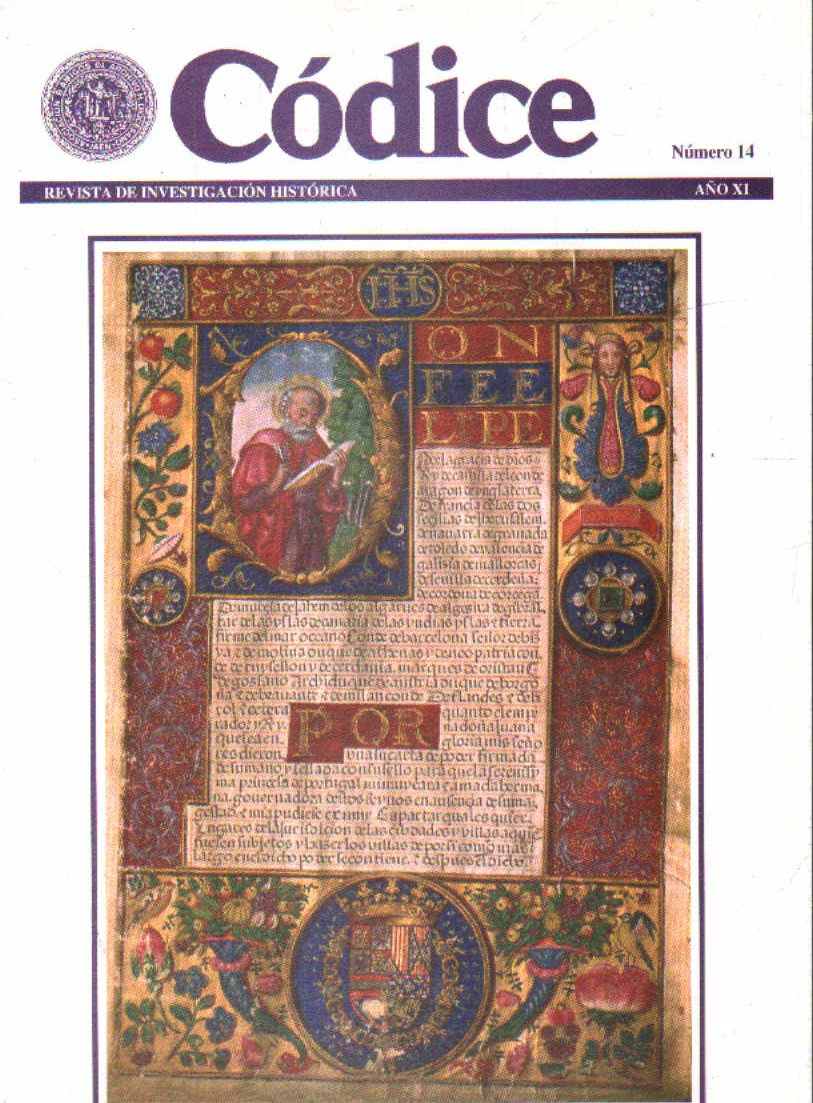 CÓDICE, REVISTA DE INVESTIGACIÓN HISTÓRICA NÚMERO 14