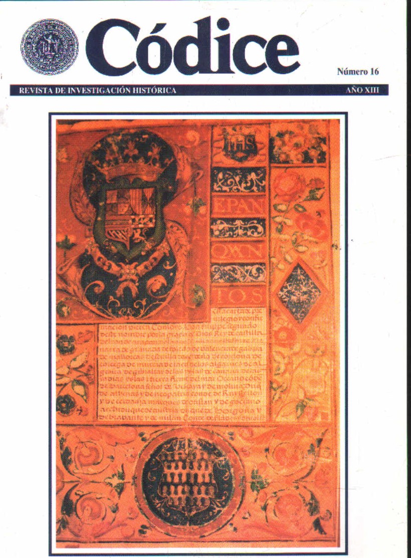 CÓDICE, REVISTA DE INVESTIGACIÓN HISTÓRICA NÚMERO 16