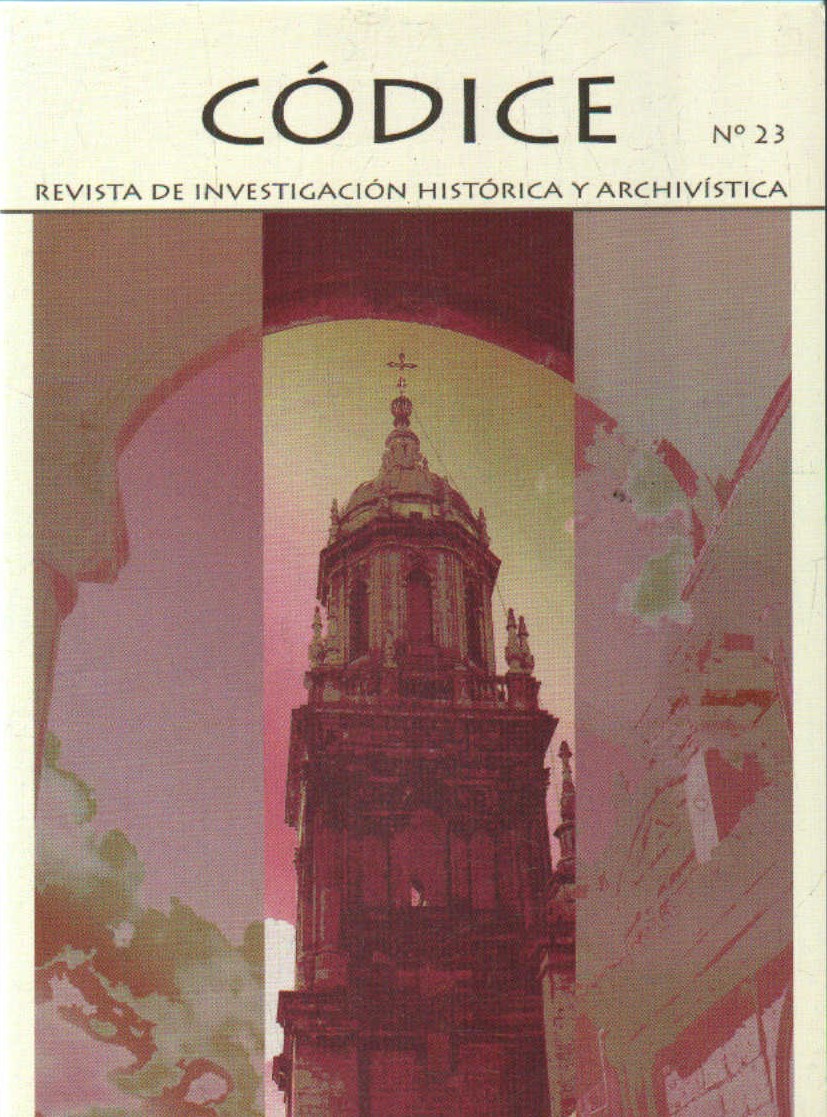 CÓDICE, REVISTA DE INVESTIGACIÓN HISTÓRICA Y ARCHIVISTA NÚMERO 23