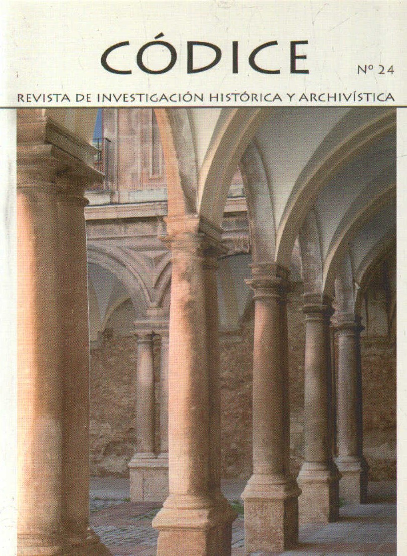 CÓDICE, REVISTA DE INVESTIGACIÓN HISTÓRICA Y ARCHIVISTA NÚMERO 24
