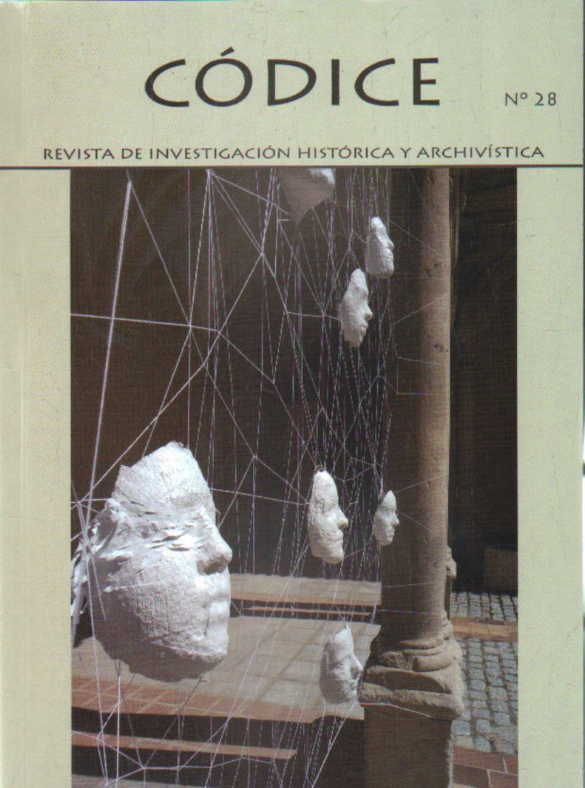 CÓDICE, REVISTA DE INVESTIGACIÓN HISTÓRICA Y ARCHIVISTA NÚMERO 28