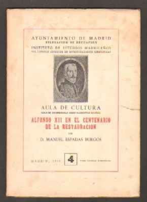 ALFONSO XII EN EL CENTENARIO DE LA RESTAURACIÓN.