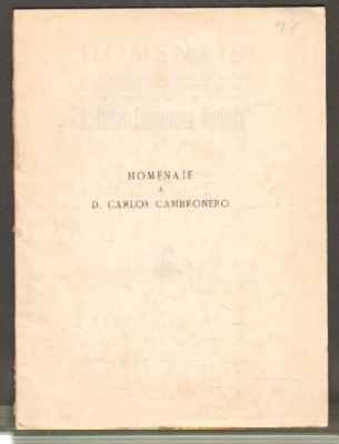HOMENAJE EN MEMORIA DEL INSIGNE ESCRITOR MADRILEÑISTA Y BIBLIOTECARIO CARLOS CAMBRONERO
