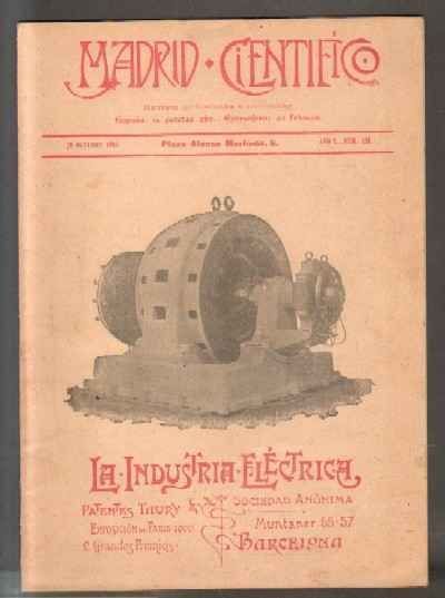 MADRID CIENTÍFICO, REVISTA DE CIENCIAS E INDUSTRIAS. AÑO X,NÚM.430. 20 OCTUBRE- 1903.