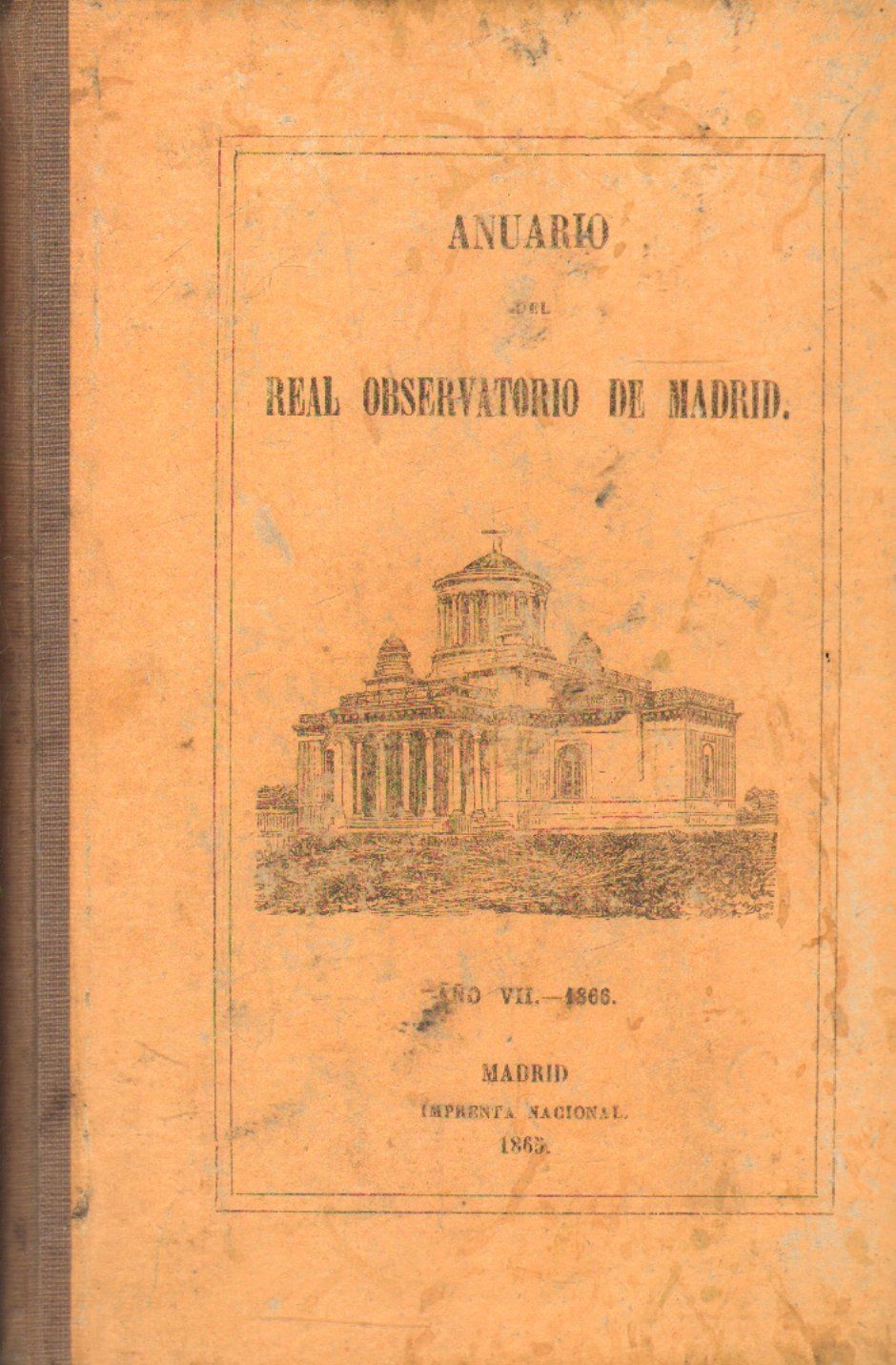 ANUARIO DEL REAL OBSERVATRIO DE MADRID. AÑO VII, 1866.