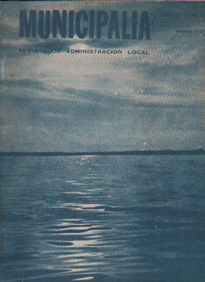 REVISTA MUNICIPALIA MADRID. NÚMERO 111. JULIO 1962