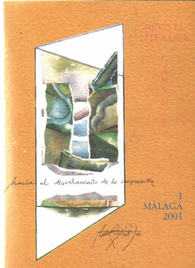 REVISTA LITERARIA CANENTE. MALAGA 2001