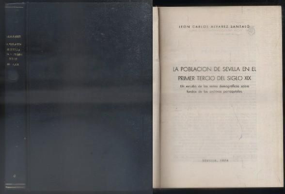 LA POBLACION DE SEVILLA EN EL PRIMER TERCIO DEL S. XIX.