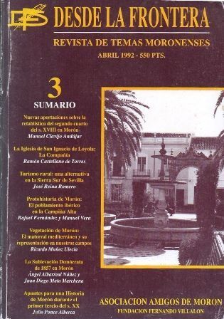 REVISTA DE TEMAS MORONENSES DESDE LA FRONTERA Nº 3 ABRIL 1992.