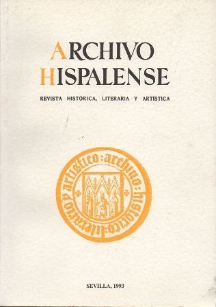 REVISTA ARCHIVO HISPALENSE - 2ª EPOCA AÑO 1993. TOMO LXXVI NÚM. 233.