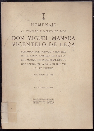 HOMENAJE A DON MIGUEL MAÑARA VICENTELO DE LECA…