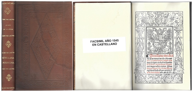 SEVILLA MEDICINA DE JUAN DE AVIÑON (FACSIMIL)