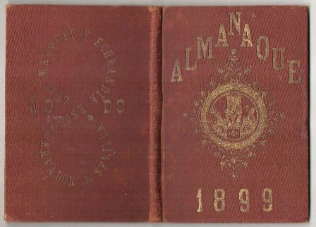 ALMANAQUE DEL ARZOBISPADO DE SEVILLA PARA 1899 AÑO XII