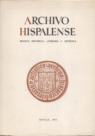 ARCHIVO HISPALENSE REVISTA HISTORICA, LITERARIA Y ARTISTICA AÑO 1975 2ª EPOCA Nº 179