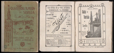 GUIA DEL TURISTA EN SEVILLA PATROCINADA POR LA UNION COMERCIAL 1912