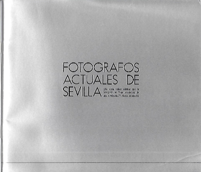FOTOGRAFOS ACTUALES DE SEVILLA