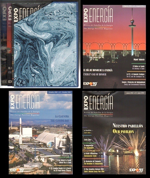 EXPO ENERGIA REVISTA DEL PABELLON DE LA ENERGIA JUNIO, AGOSTO Y OCTUBRE REVISTA Nº 1, 2 Y 3