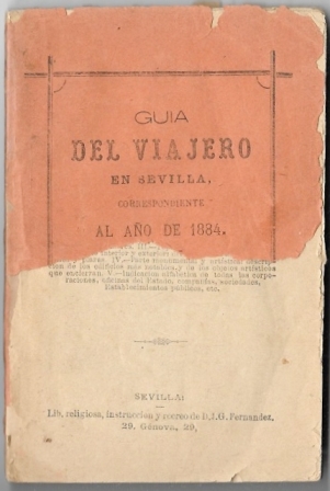 GUIA DEL VIAJERO EN SEVILLA CORRESPONDIENTE AL AÑO DE 1884