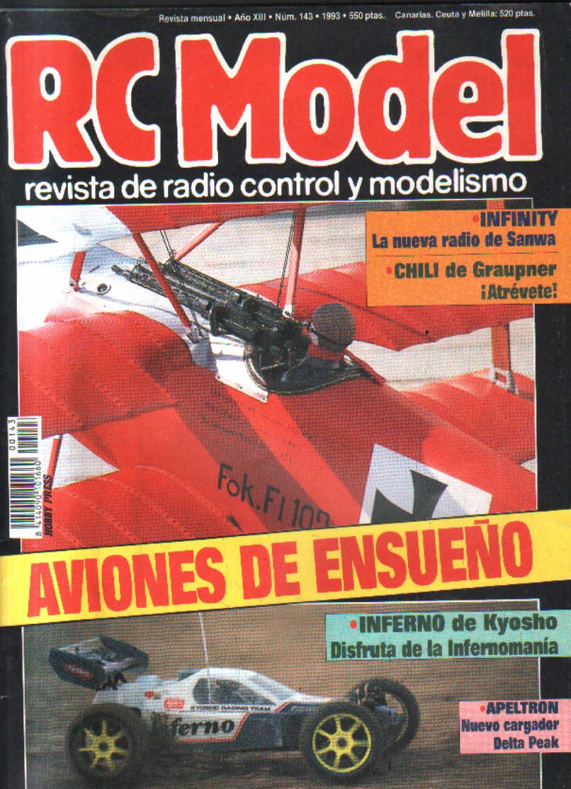 RC MODEL.REVISTA DE RADIO CONTROL Y MODELISMO. AÑO XIII. Nº 143.