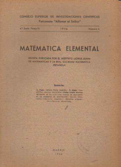 MATEMATICA ELEMENTAL