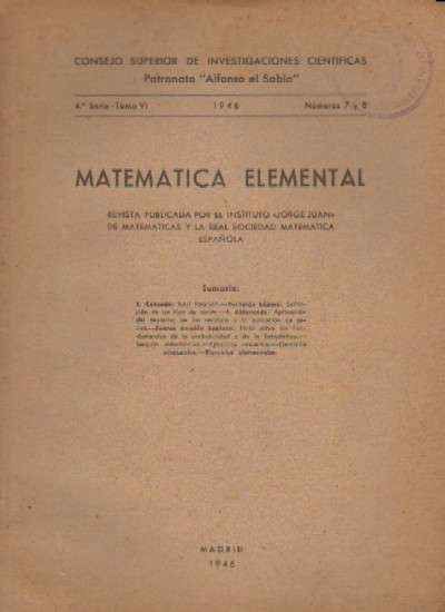 MATEMATICA ELEMENTAL
