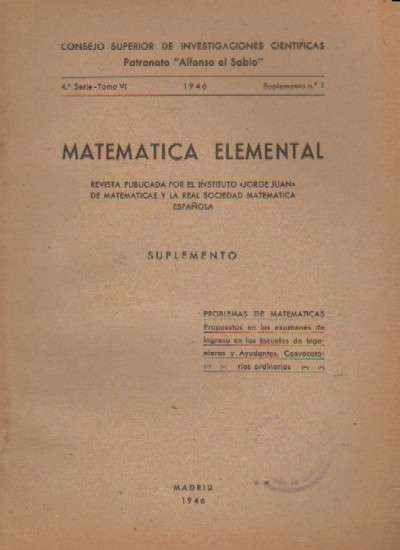 MATEMATICA ELEMENTAL (SUPLEMENTO)