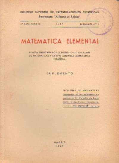MATEMATICA ELEMENTAL (SUPLEMENTO)